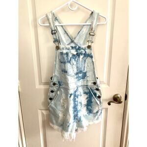 3/$15 Show Me Your Mumu Georgia Overalls Shortalls in Tide Wash *Small Stains*